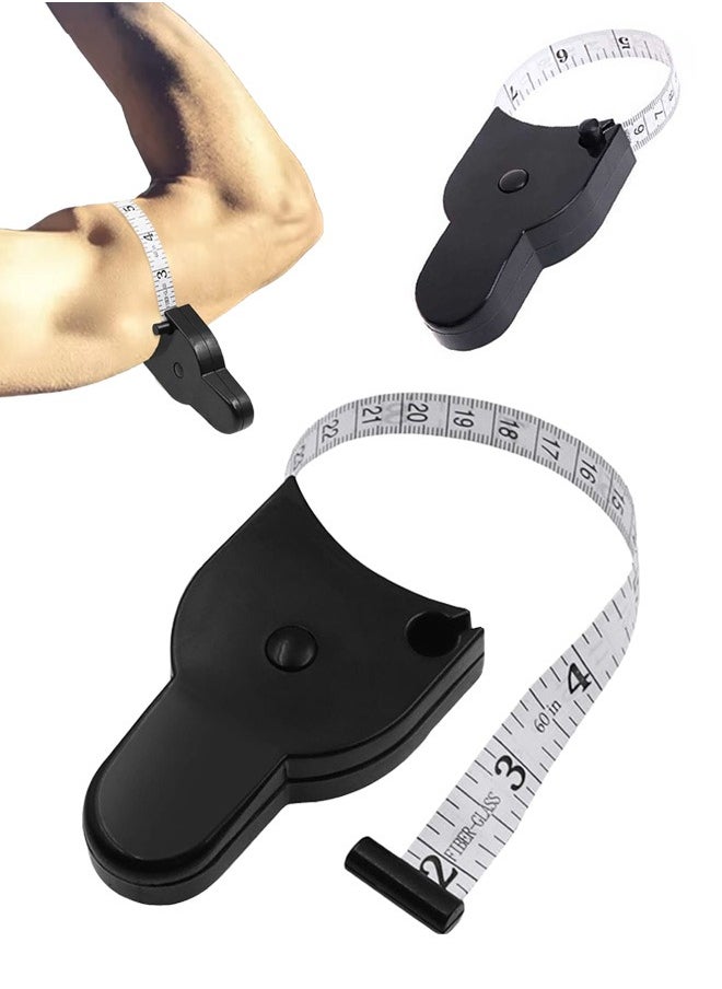Beauenty - 1PCS Tape Body Measuring Tape, Self-Measuring Body Tape, Retractable Body Measurement Tape for Fitness Automatic Girth, Dual Units Centimeter And Inch Tape (150cm) - Image 1