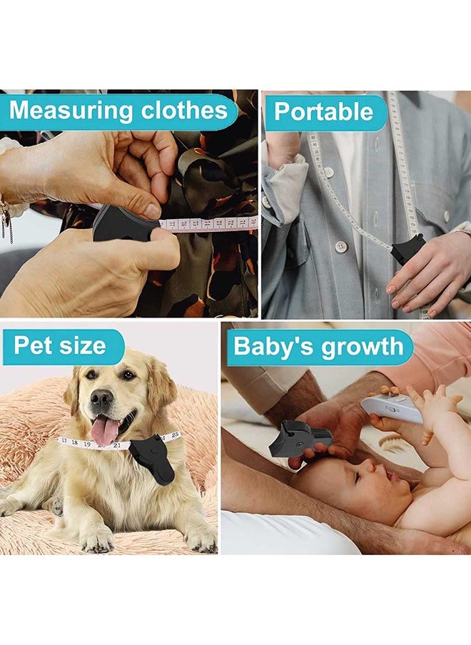 Beauenty - 1PCS Tape Body Measuring Tape, Self-Measuring Body Tape, Retractable Body Measurement Tape for Fitness Automatic Girth, Dual Units Centimeter And Inch Tape (150cm) - Image 1