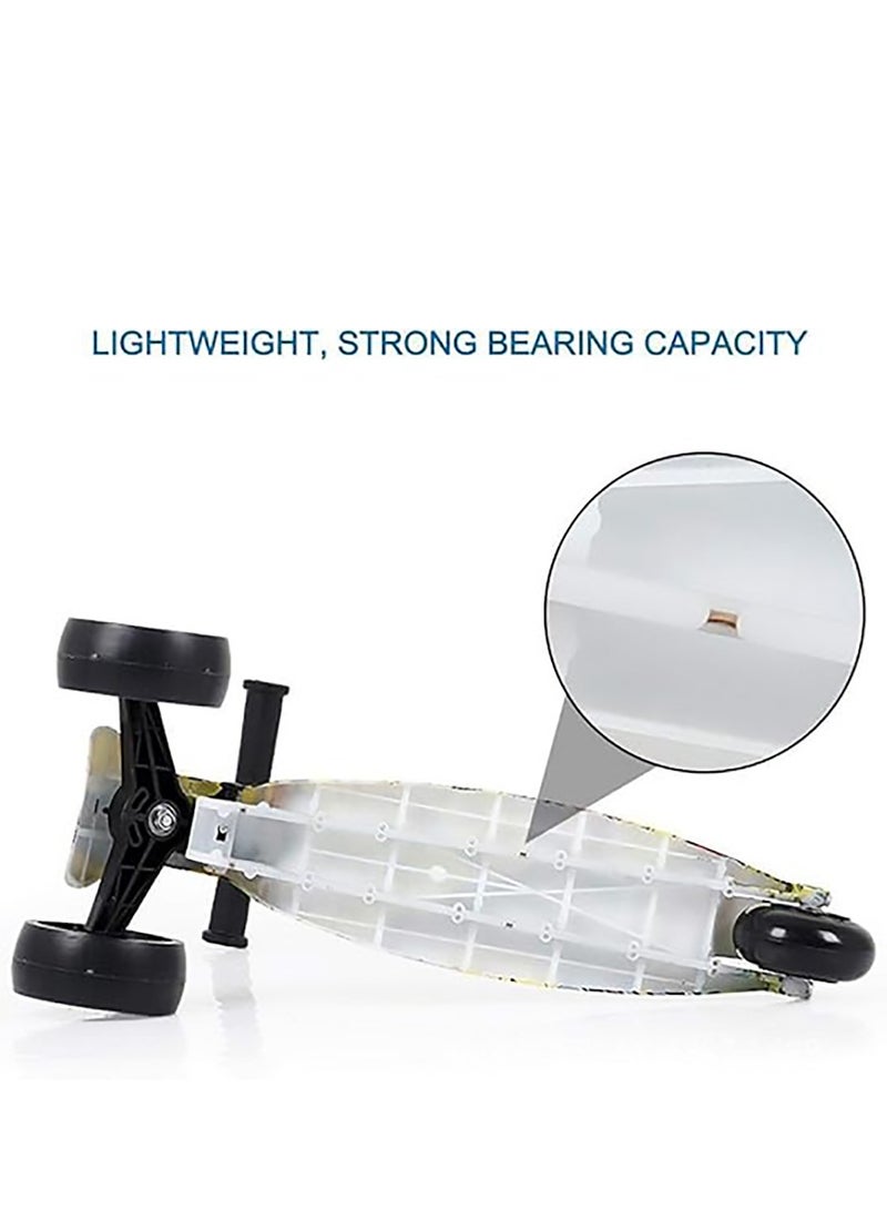 Beauenty Kids Scooter, 3 Wheels Scooters Toddlers for Kids, Extra Wide PU Flash Wheels, Adjustable Height & Foldable Kid's Scooter for Kids Ages 3-6 Years Old - Image 4