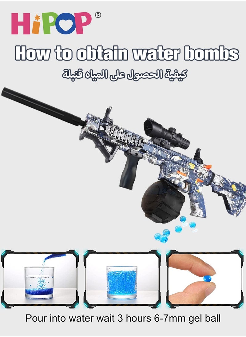 HIPOP - HK416 Electric Gun Toys Splatter Ball Blaster Toys Gun,Water Bomb Shoot Gun Gel Ball Blaster,Outdoor Team Shooting Games as Kids Toys Gun - Image 1