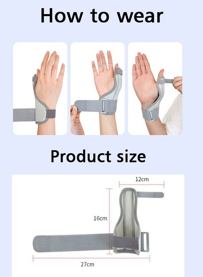 جبيرة الإبهام القابلة للتعديل من نوع ”سبيكا“ للرجال والنساء - دعامة معصم الإبهام القابلة للتنفس - مثبت للإصابة بالتهاب الأوتار والتهاب المفاصل والالتواء الرياضي وحماية الأنشطة اليومية وتخفيف الألم - تناسب اليد اليمنى أو اليسرى - رمادي - Image 5