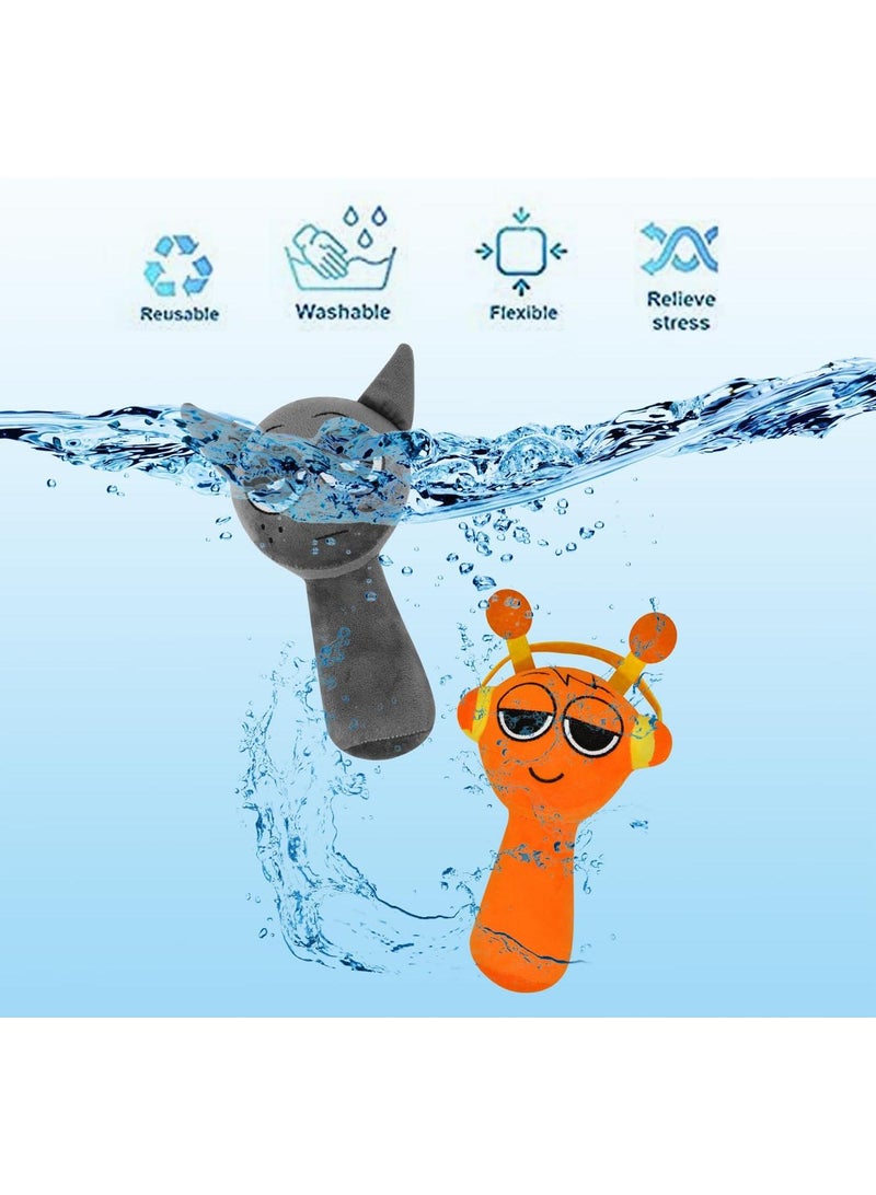 Y&D Sprunki Plush Toys, Sprunky Wenda & Gray Plushies Pillow Stuffed Animal Figure Dolls for Game Fans Gifts for Kids - Image 2