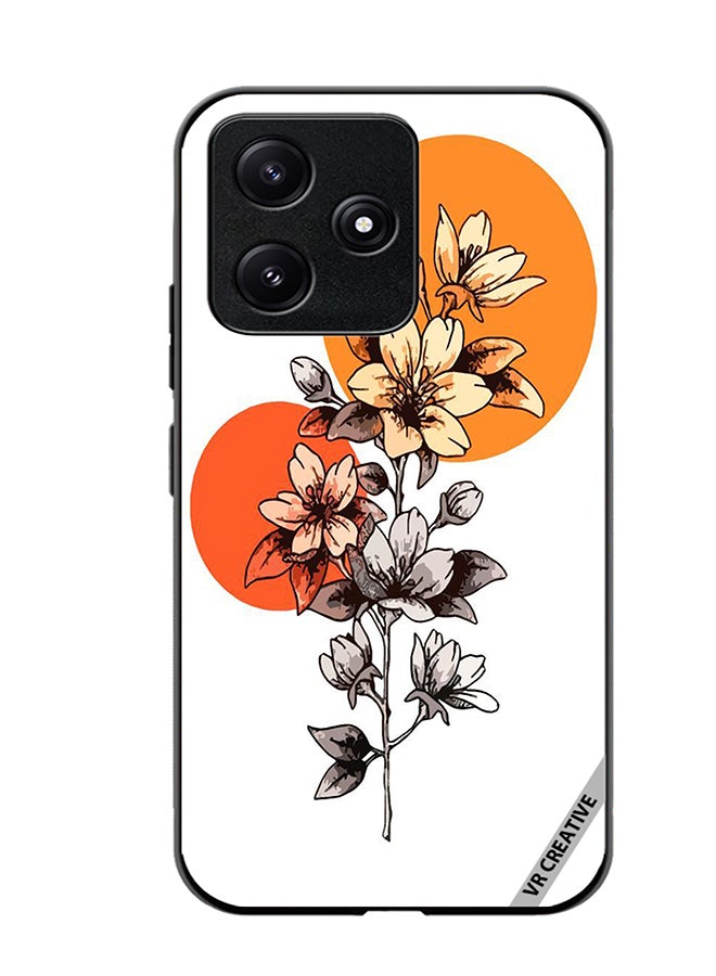 VR CREATIVE Protective Case Cover For Xiaomi Poco M6 Pro 5G Flower Design Multicolour - Image 1