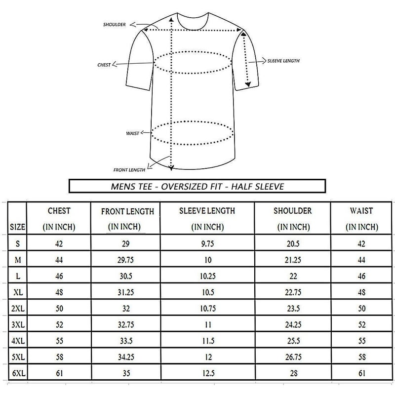 bewakoof Men's Black Universal Astro Graphic Printed Oversized Plus Size T-shirt - Image 5