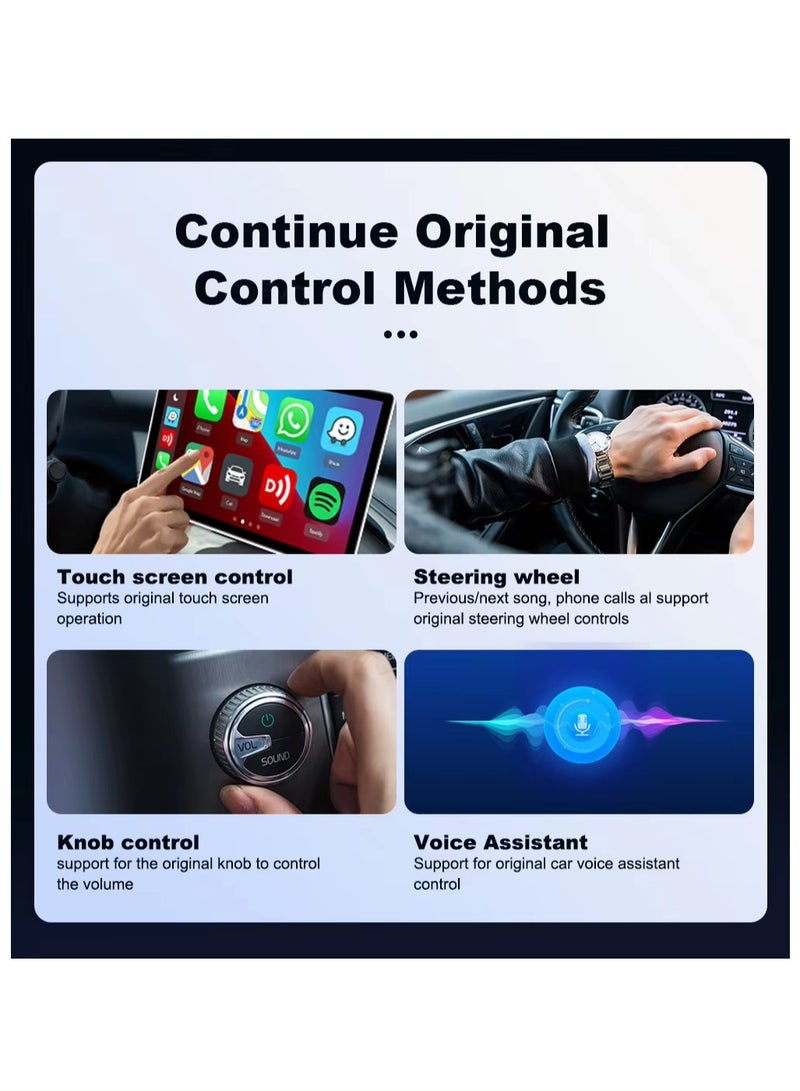 BlueFire Mini Ultra 3 Wireless Android Auto & CarPlay Adapter Dongle - 5.8GHz WiFi & BT 5.0 Auto Connect, Plug & Play USB for Toyota, Mazda, Kia, Volvo & More - Compact Portable Car Stereo Upgrade - Image 3