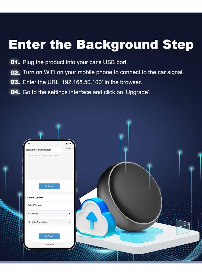 BlueFire Mini Ultra 3 Wireless Android Auto & CarPlay Adapter Dongle - 5.8GHz WiFi & BT 5.0 Auto Connect, Plug & Play USB for Toyota, Mazda, Kia, Volvo & More - Compact Portable Car Stereo Upgrade - Image 5