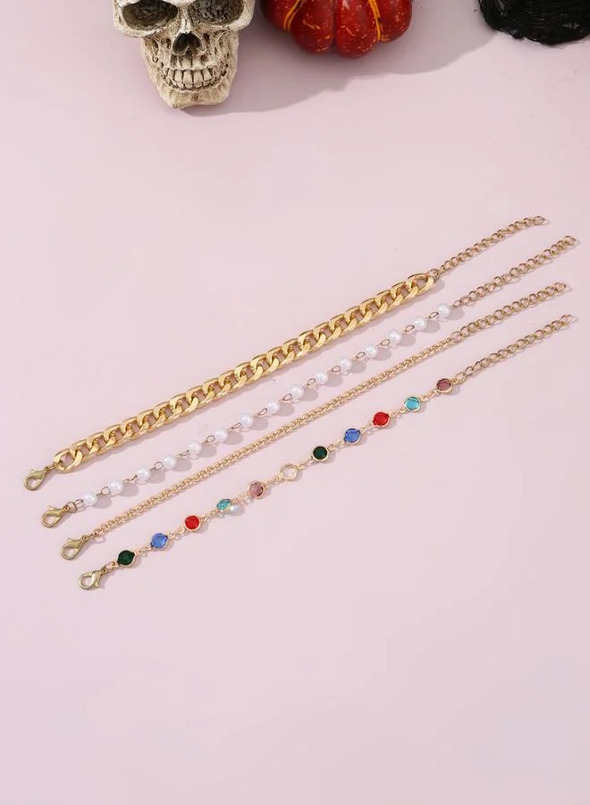 Take Two  Set of 4 - Assorted Link Bracelets for Women | Best Price UAE