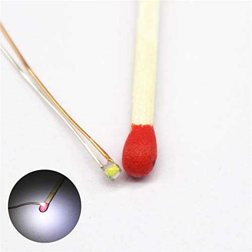 Bowerful 25pcs Pre-soldered Micro Litz Wired Leads White SMD Led 0603 + Muti-Resistor New - Image 1