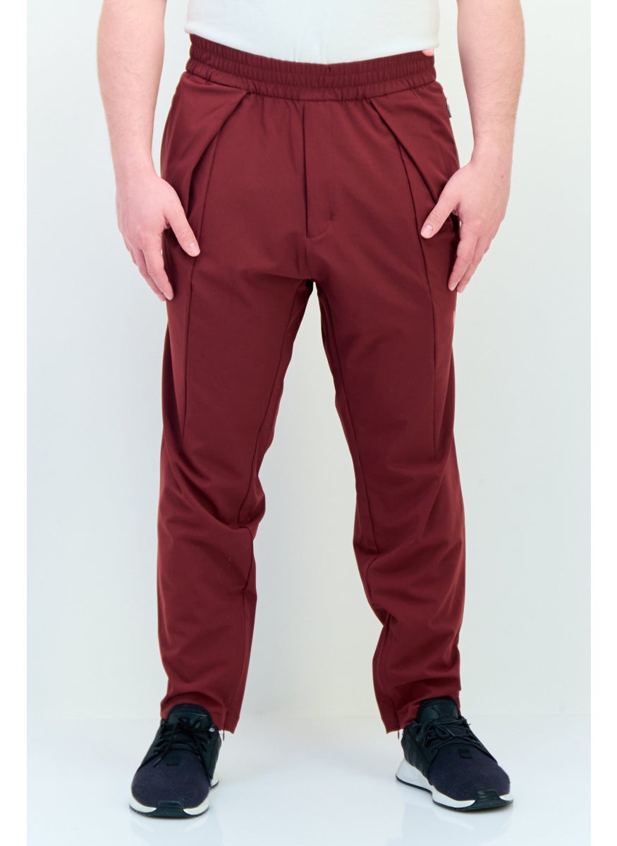 Adidas Men Sportswear Fit Outdoors Sweatpants, Maroon  - Image 1