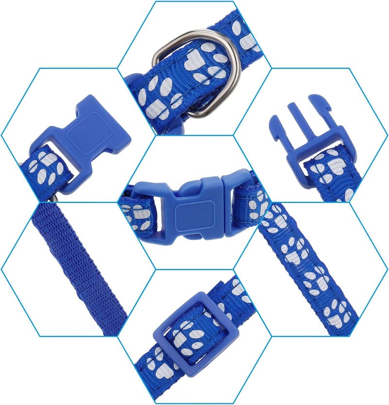 Chenkaiyang 12 Pack Puppy Collars for Litter, Adjustable Puppy ID Collars Soft Nylon Whelping Collars for Newborn Litter Pets Medium - Image 4