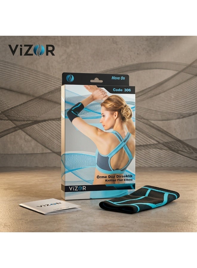 Vizor واقي الكوع Vizor – دعم رياضي وطبي، واقيات كوع رياضية ضاغطة، واقيات كوع للياقة البدنية وركوب الدراجات، لتخفيف آلام المفاصل – المقاسات: من S إلى XXL - Image 3