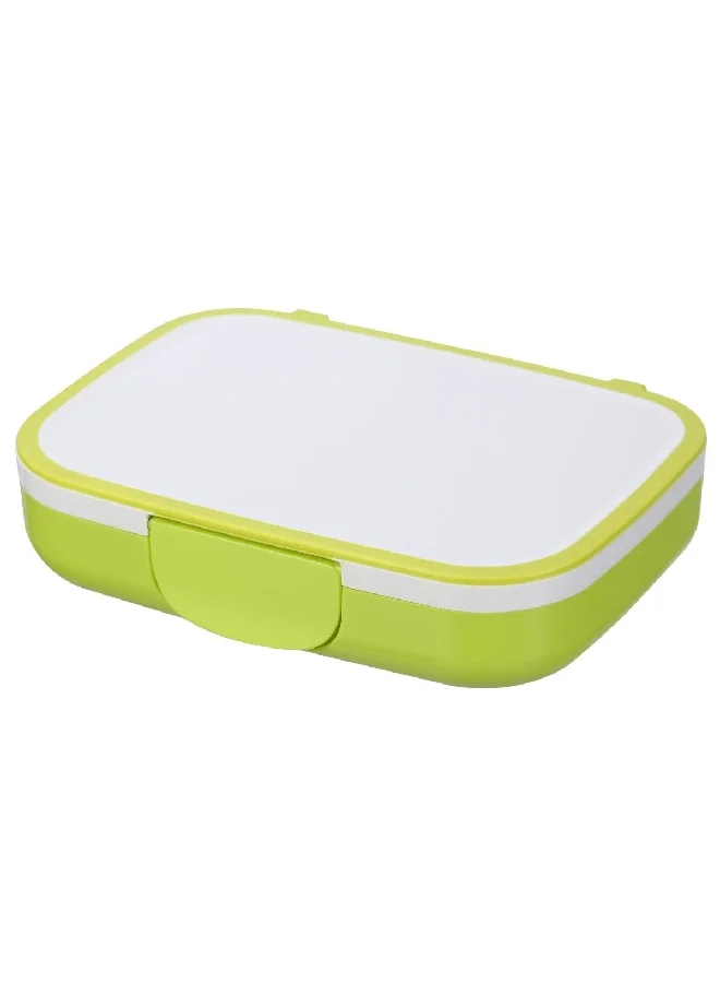 Felli Lol Bento Rectangular Snack Box White and Green 21cm NHG08-690M389C0