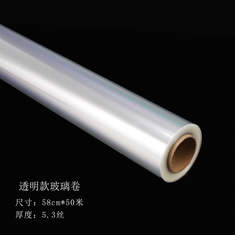 Transparent Floral Cellophane Wrapping Paper – Waterproof OPP Roll for Flower Bouquets - Image 1