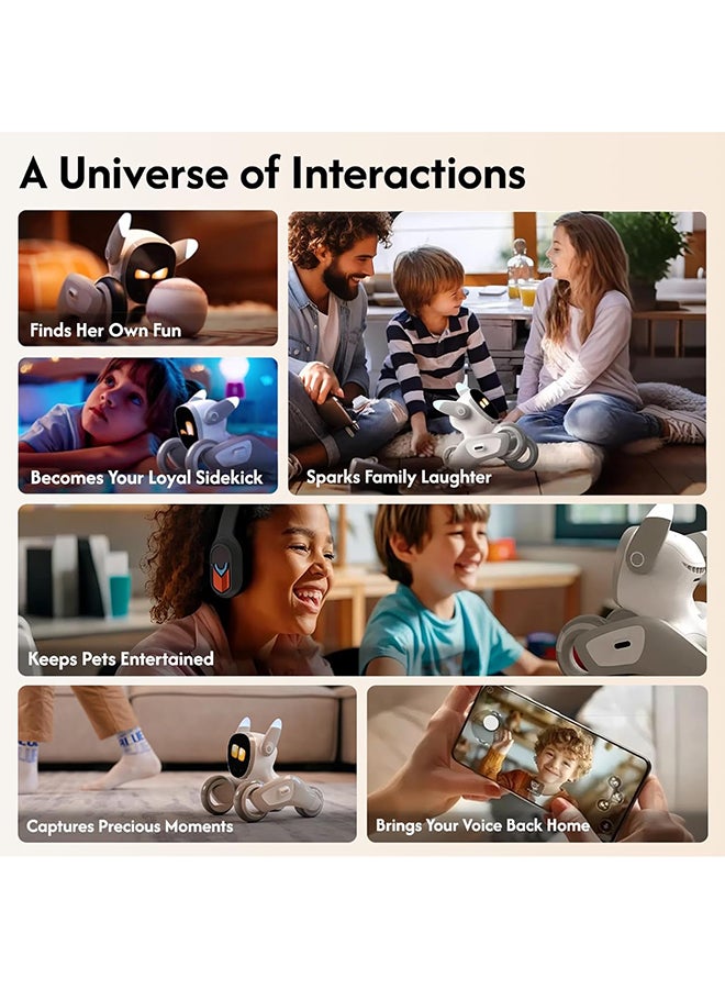 Loona Most Advanced Smart Robot Pet Dog - Ai Powered Chat GPT - 4.0 Enabled with Voice Command, App Control, Gesture Recognition, Face Recognition with Self Charging – Electronic Toy for Kids - Image 3