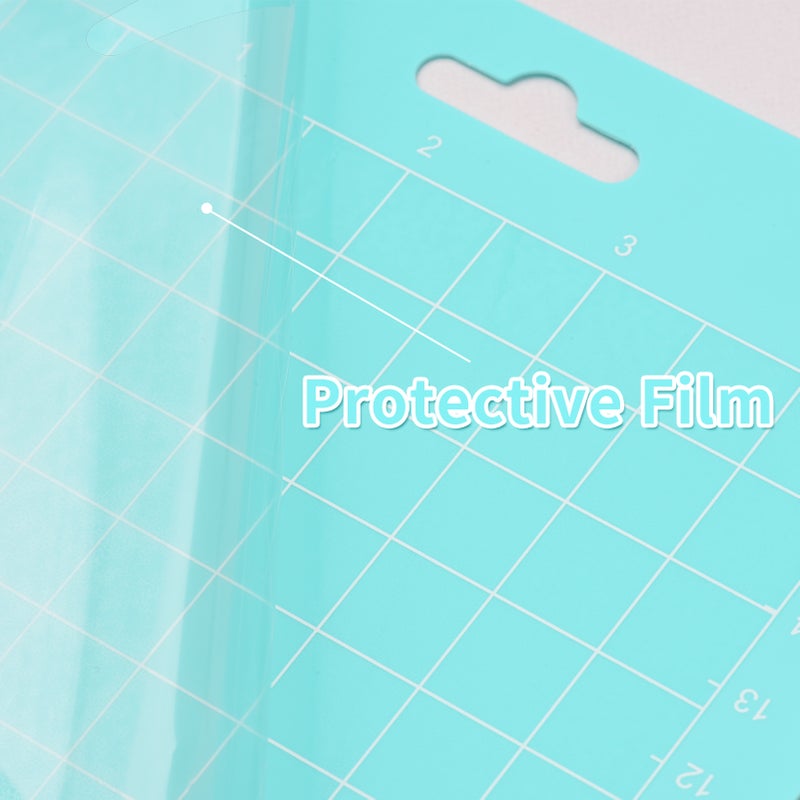 3PCS 12*4.5 Inch Replacement Cutting Mat Adhesive Non-Slip Gridded Cutting Mats Compatible with Silhouette Cameo Cricut Cutting Machine Explore Plotter Machine - Image 4
