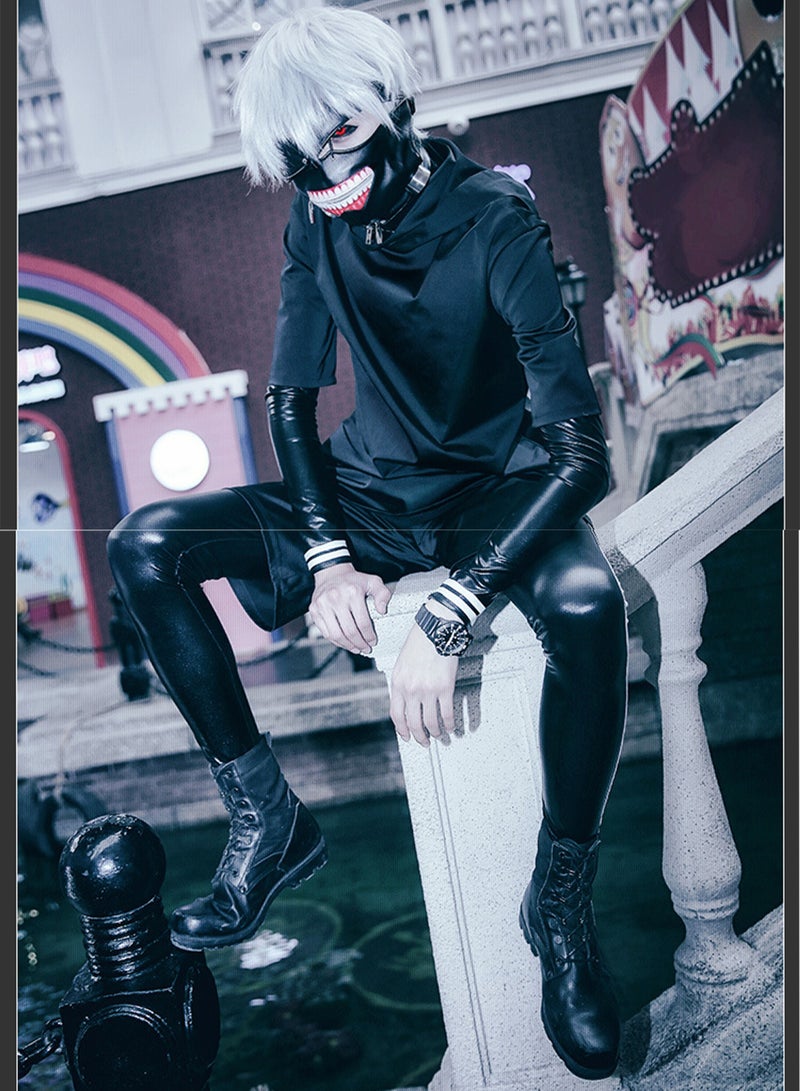 Anime Tokyo Ghouls Costume Jacket Coat Black Uniform Suit Adult Halloween Cosplay Costumes for Mens - Image 5