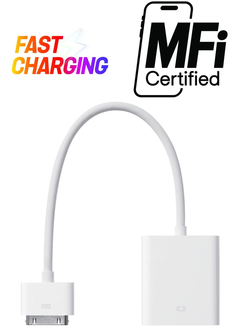 Apple Dock Connector To VGA Adapter White - Image 1