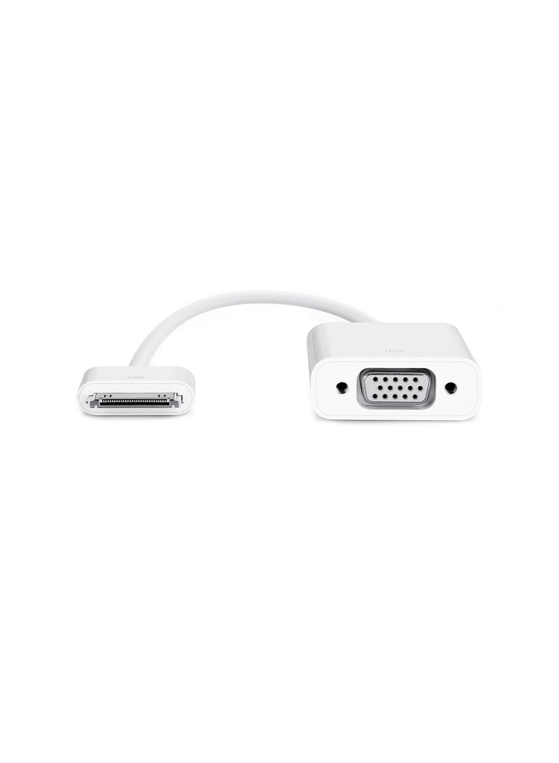 Apple Dock Connector To VGA Adapter White - Image 2