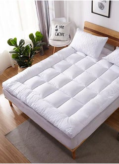 8cm Extra Thick Mattress Topper with 1100 GSM Microfiber Filling - Anti-Slip Rubber Edge, 120x200cm, Ideal for Back Pain Relief - pzsku/ZD61A163FB27D87E68B05Z/45/_/1740641527/df0f8667-d604-41c9-ad78-84a1a63cecf9