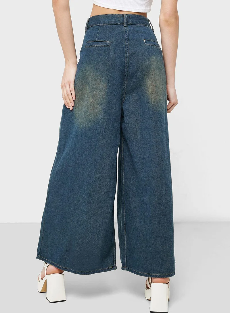 Ginger  High Waist Wide Leg Jeans for Women | Best Price UAE