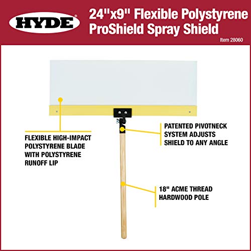 HYDE 28060 ProShield Spray Paint Shield, 24x9-inch Flexible Polystyrene - Image 2