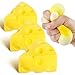 LovesTown 3PCS Cheese Stress Toys Stress Balls Squeeze Toys for Kids Party Gifts - Image 2