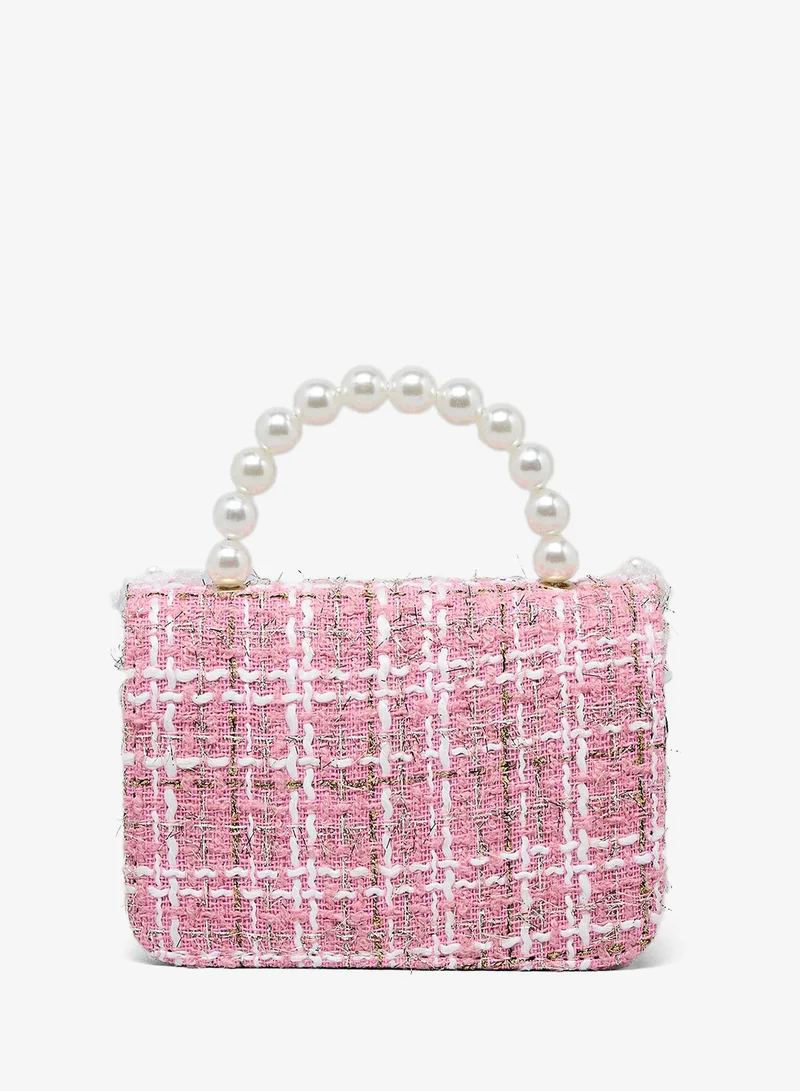 R&b Tweed Top Handle Bag