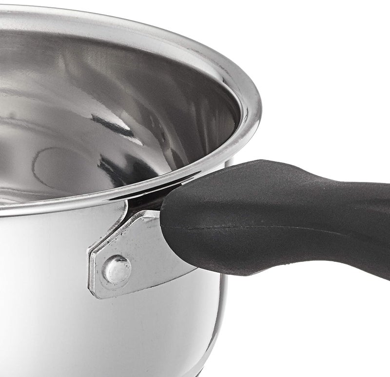 Brand - Solimo Solimo Stainless Steel Saucepan With Glass Lid Induction Base 14 Cm 1Liter - Image 4
