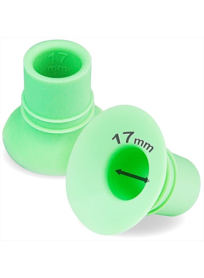 NENESUPPLY إدخال فلانج Nenesupply الجيل الأول 17 مم متوافق مع أجزاء مضخة Elvie فلانج Elvie Stride فلانج Medela Momcozy فلانج Spectra فلانج Willow تقليل 24 مم إلى 17 مم استخدام كإدخالات Elvie إدخال Medela - Image 1