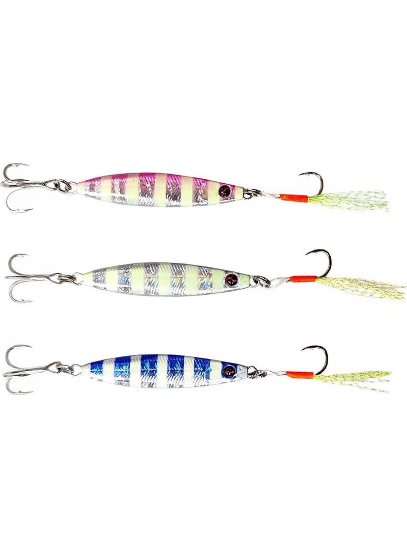 Shufa Psycho Sprat Jig 3 Pieces (Turkish Zebra Mix) 
