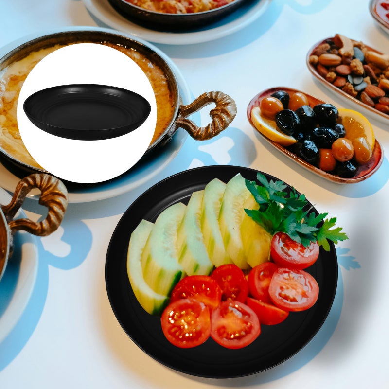 16 pcs Unbreakable Dinner Plates Reusable Food Snacks Plates Portable Plates for Pasta Dumpling - Image 2