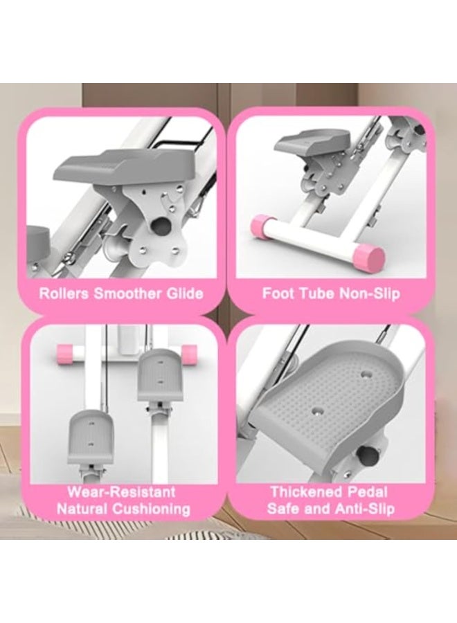 Arabest Stair Stepper for Home-Upgrade Vertical Climber Workout Machine for Full-Body Exercise Climber Fitness Equipment with Stable Frame Adjustable Handlebar（Light Gray) - Image 5