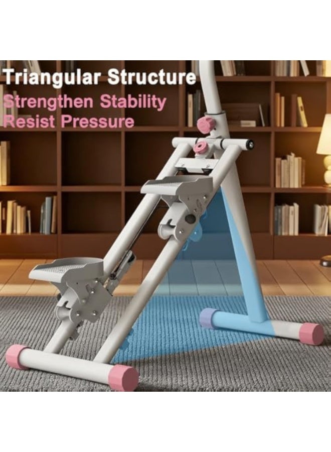 Arabest Stair Stepper for Home-Upgrade Vertical Climber Workout Machine for Full-Body Exercise Climber Fitness Equipment with Stable Frame Adjustable Handlebar（Light Gray) - Image 3