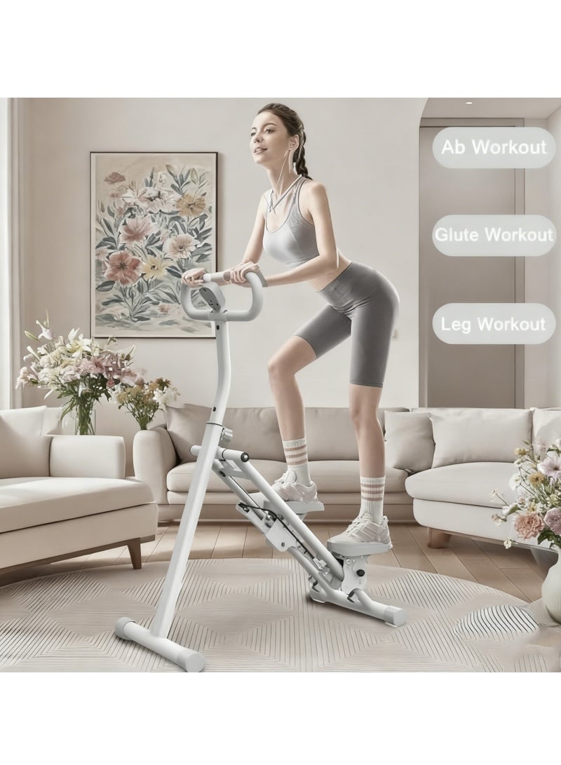 Arabest Stair Stepper for Home-Upgrade Vertical Climber Workout Machine for Full-Body Exercise Climber Fitness Equipment with Stable Frame Adjustable Handlebar（Light Gray) - Image 2