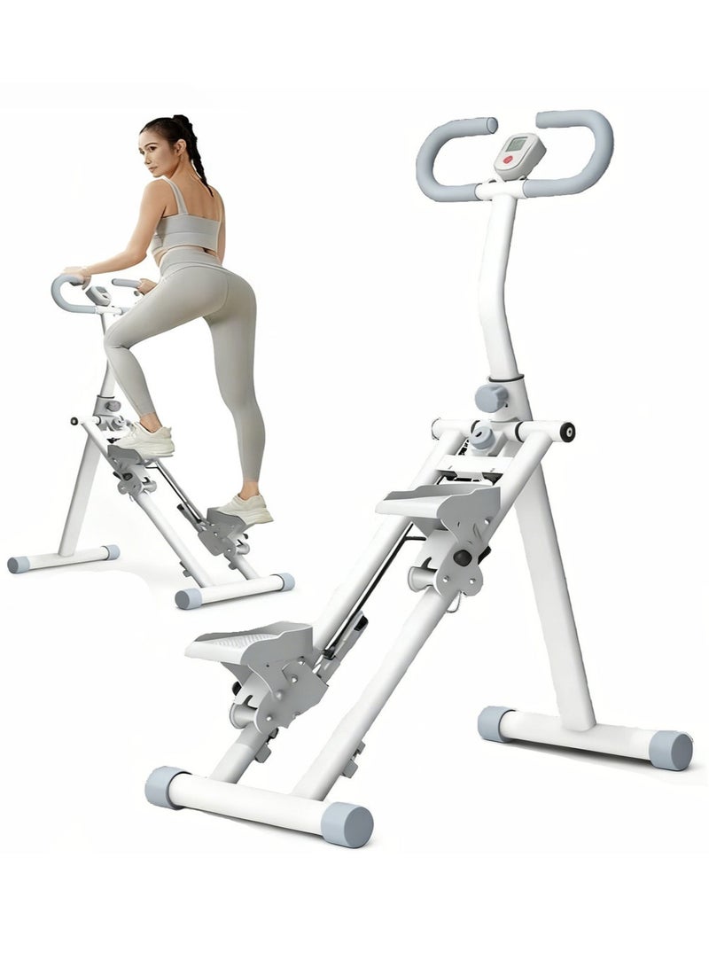 Arabest Stair Stepper for Home-Upgrade Vertical Climber Workout Machine for Full-Body Exercise Climber Fitness Equipment with Stable Frame Adjustable Handlebar（Light Gray) - Image 1