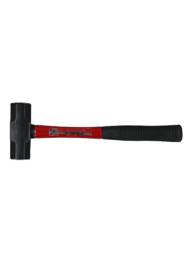 Regal Durable Sledge Hammer with Steady Grip Handle Black and Red 3 lb FSH-316 - Image 1
