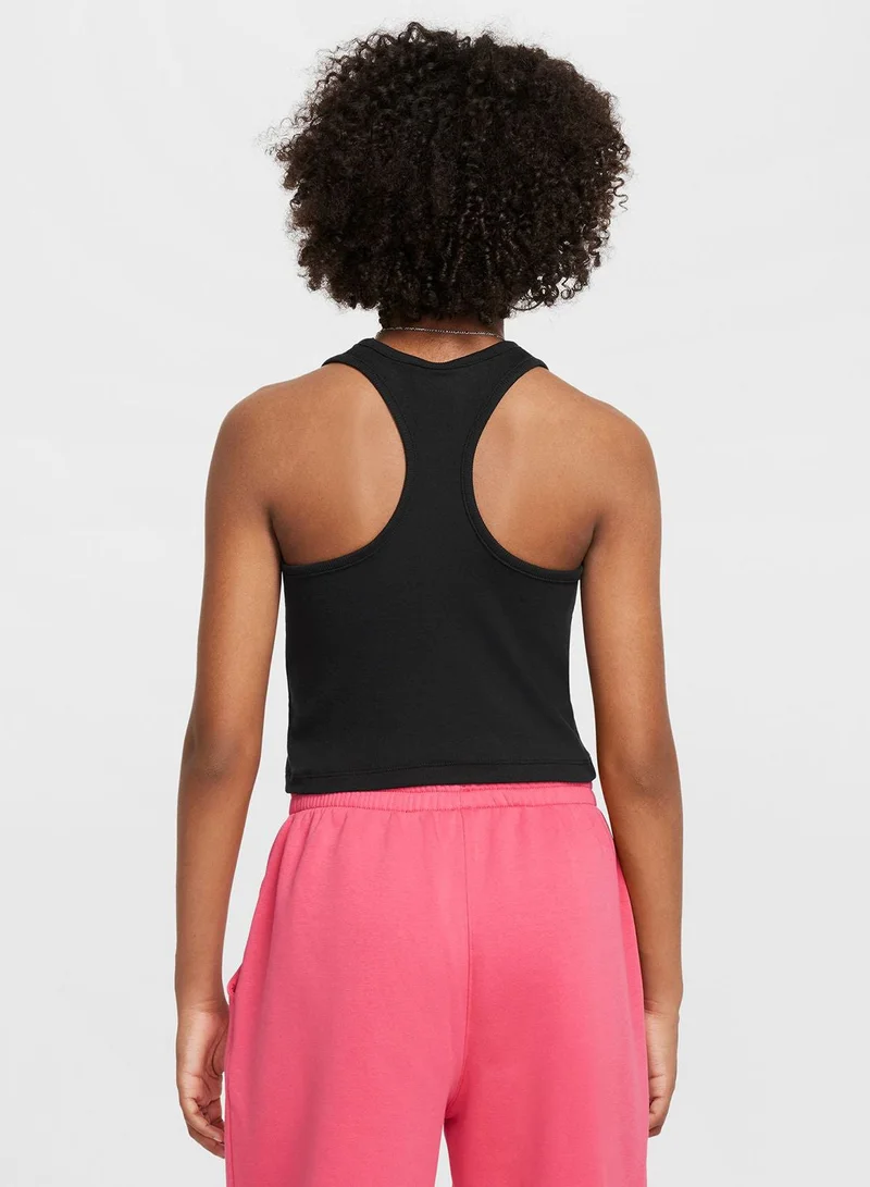 نايكي سترة رقص نسائية مضلعة للشباب