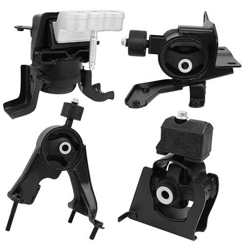 QRYIPPDM Engine Motor and Transmission Mount Kit Compatible with 2009 2010 2011 2012 2013 Corolla 1.8L & Matrix 1.8L, 2009-2010 Vibe 1.8L FWD 4-Piece Set, A62027 A62039 A62023 A62015 - Image 1