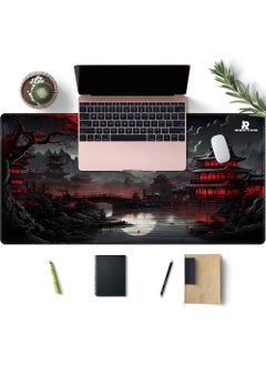 Japanese Desk Mat Riverside Full Moon Desk Pad Black Red Large Mouse Pad Gaming Mousepad Extended XXL Keyboard Pad 31.5 x 15.7 in Laptop Computer Mouse Keyboard Mat for Office Desk Decor - pzsku/ZD61A7119985026536153Z/45/_/1734081597/ab16ecfa-d03e-4e95-bc6f-728a33d779f3