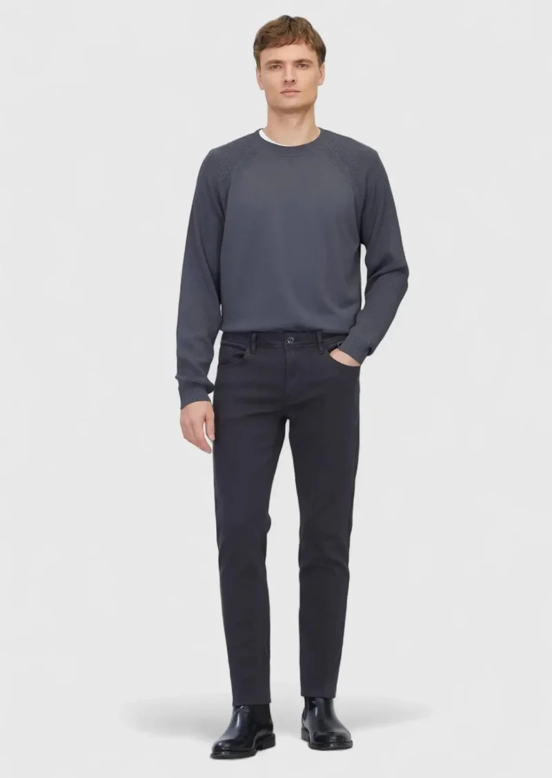 رامسي بنطلون قطني محبوك بقصة ضيقة من هارد كول