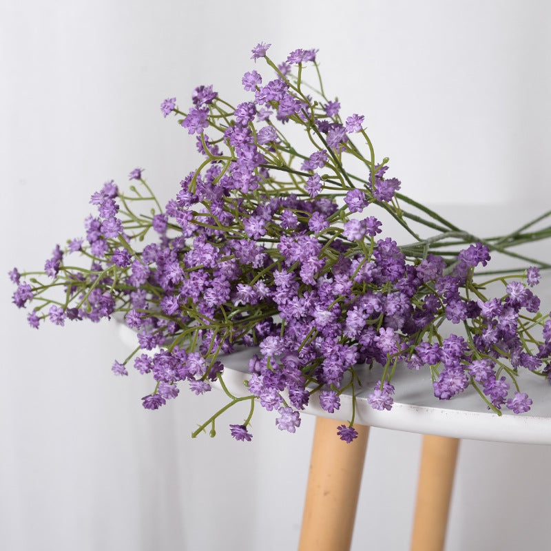 Generic Artificial Babys Breath Bouquet Wedding Decor Classic Deep Purple  - Image 4
