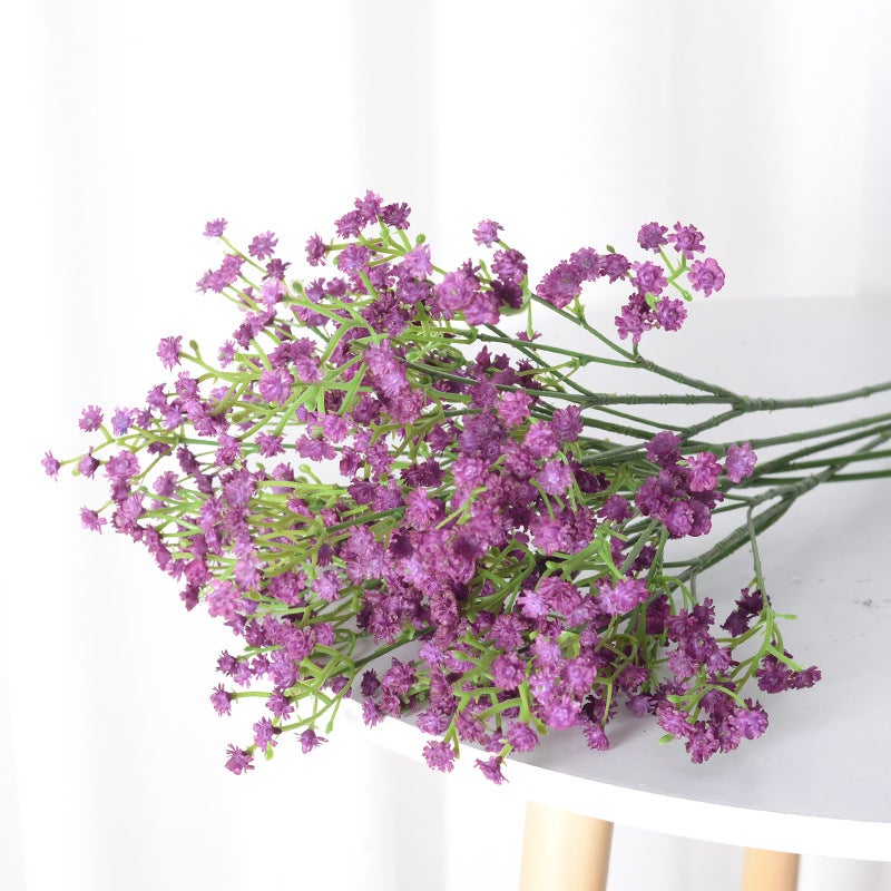 Generic Artificial Babys Breath Bouquet Wedding Decor Classic Deep Purple  - Image 1