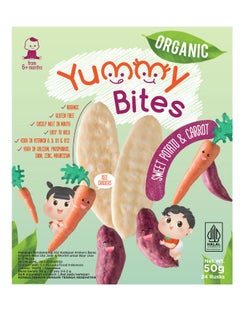 Yummy Bites Organic Carrot And Sweet Potato Rice Crackers  - Image 1