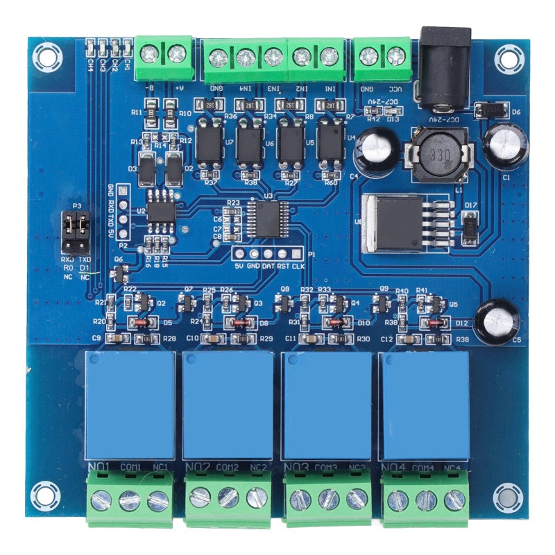 songle 4 Way Relay Module RS485 TTL UART 10A 30V DC MAX485 Level Conversion Chip - 4 Channel Input Output RTU Protocol Support for Home Power - Image 3