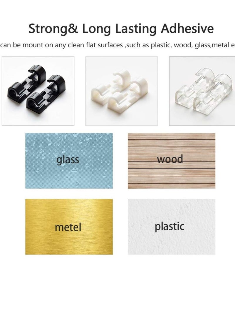 40 pieces of cable clamps, a powerful, adhesive wire organizer to organize cables at home and office - Image 4