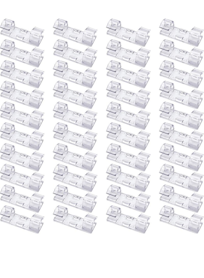 40 pieces of cable clamps, a powerful, adhesive wire organizer to organize cables at home and office - Image 3