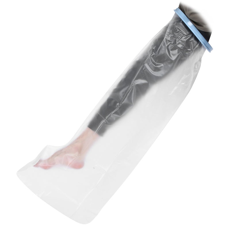 Waterproof Leg Cast Cover: 100% Sealed Reusable Silicone & PVC - Comfortable Easy On/Off Shower Cast Protector for Leg Plaster Patients Wound Care Bathing - Image 5
