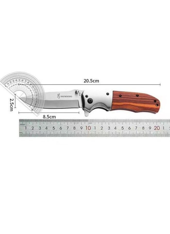 Browning - Outdoor Knife Folding Pocket Knife Field High Hardness Knife Tactical Saber DA51 Stainless Steel Fruit Knife - Image 1