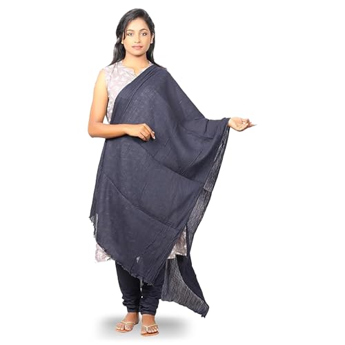 Happy Bunny Pure Cotton Dupatta for Women (2.5m) Soft, Lightweight, and Breathable Skin Chunni, Versatile Solid Color Stole for Everyday Styling and Festive Outfits - Image 1