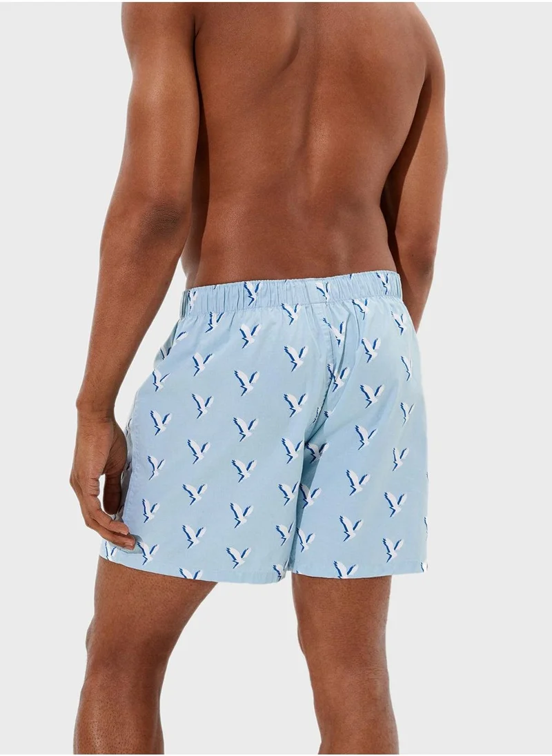 American Eagle Logo Band Shorts